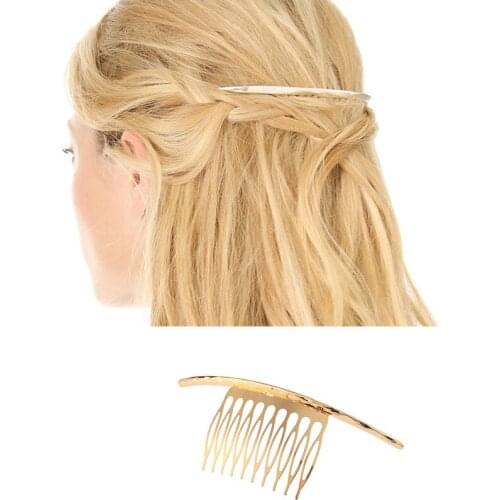 1 PC Simple Women Girl Metal Hair Combs Headdress Prom Hairpins Bridal Headpiece Party Wedding Hair Accessories Hair Jewelry