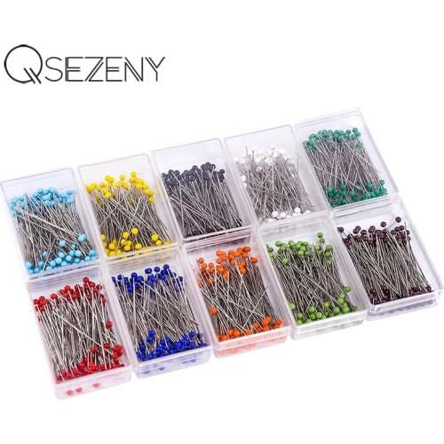 100Pcs Sewing Pins 38mm Pearl Ball Head Push Pins Straight Quilting Pins for Dressmaking Jewelry Decor DIY Sewing Tools