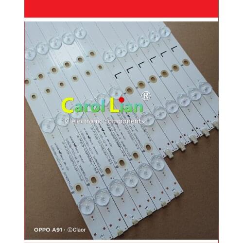 12pcs / set New LED Strip For AOC TV LD50V02S T5002S LE50D1452 50PFF3655 / T3 GJD500611002-X2-L-R LB-PF3528-GJD2P5C506X11-R
