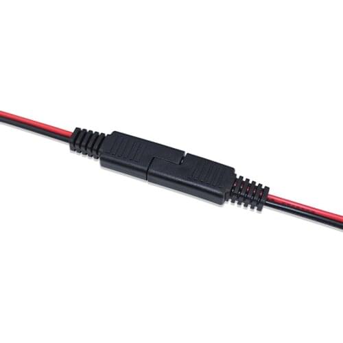 2PCS SAE Car Battery Extension Wire DC Power Automotive DIY Connector Cables Solar Cell Connection Transfer 18AWG 15CM Length