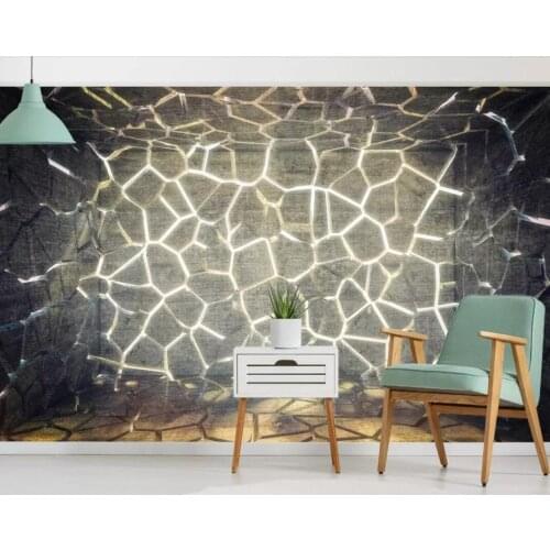 3D solid geometry abstract water wave water grain background wall decoration painting