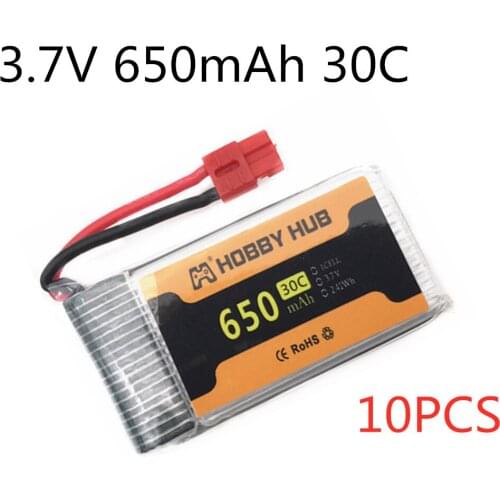 3.7V 650mAh 30c 852540 lipo Battery For Syma X5HW X5HC 3.7V RC Drone Battery XH4.0 Plug 10pcs/lot