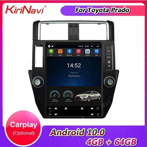 Kirinavi 12.1" Android 10.0 Car Radio Automotivo For Toyota Prado Android Car Multimedia Player Navigation GPS stereo 2010-2013
