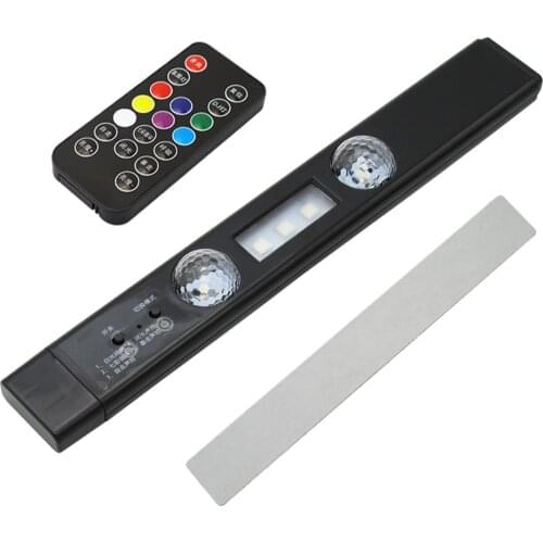 Car LED Interior Lighting Multi Modes RGB Wireless Music Sound Control Auto Atmosphere Lamp USB Roof Ambient Light