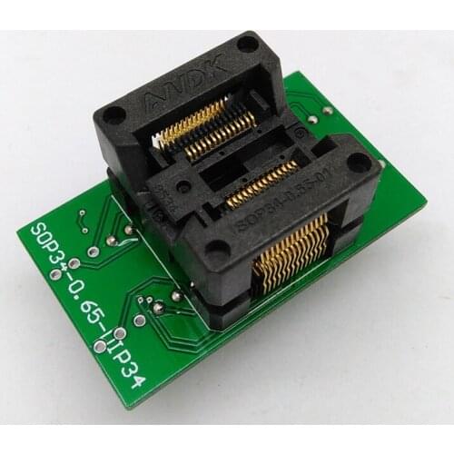 Manufacturer of Ots34-0.65-01 Programming Block from the Hot Selling Ssop28 Chip Burning Block to the Dip28 Test Block