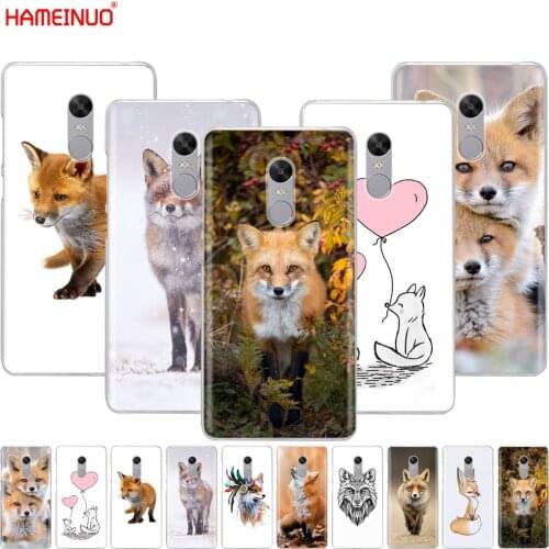 HAMEINUO fox cute lovely animal Cover phone Case for Xiaomi redmi 5 4 1 1s 2 3 3s pro PLUS redmi note 4 4X 4A 5A