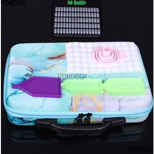 Hot sale 5colors 20/80 Bottles diamant painting Hand Bag without box Diamond Painting Accessories Container Storage without box