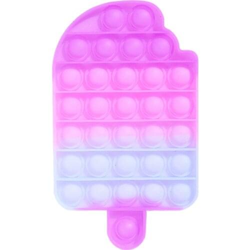 Color Changing Popsicle Push It Bubble Toy Stress Relieve Soft Sensory Toys for Adult Child симпл димпл антистресс