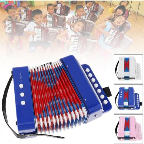 Mini Kids Accordion 7 Key 2 Bass Educational Children Beginner Music Instrument for Kids Musical Instrument Keyboard