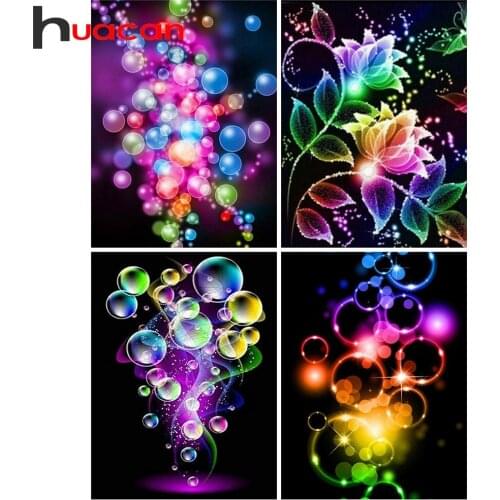 Huacan DIY Diamond Painting Full Drill Cartoon Diamond Embroidery Square/Round Rhinestones Balloon Diamond Art