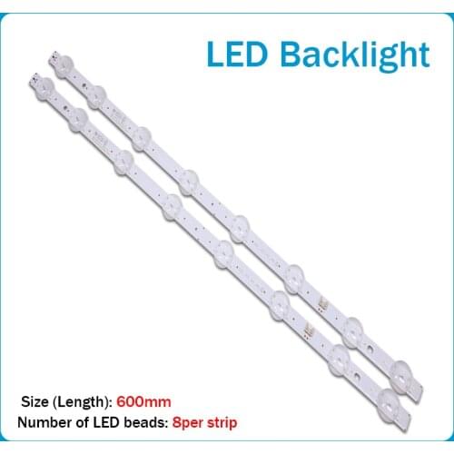 New 10 PCS 8LEDs 600mm LED backlight strip for LG 32LJ510U HC320DXN-ABSL1-A142 SSC_32LJ61_HD S SSC_32LJ61_HD_8LED