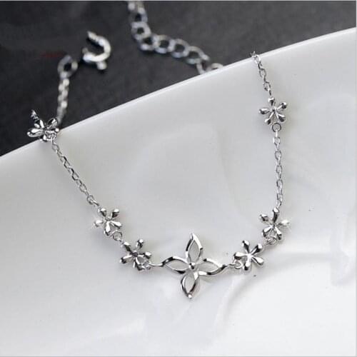 Everoyal New Arrival Flower Bracelets For Women Jewelry Trendy Silver 925 Girl Bracelets Accessories For Female Valentines Day