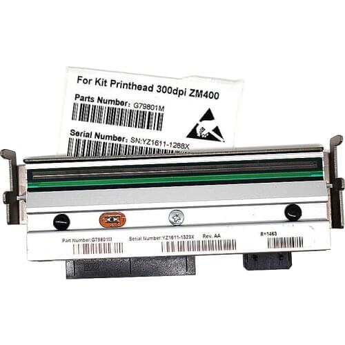 New compatible ZM400 300dpi AA Printer Head For Zebra ZM400 Thermal barcode label Printer Part number 79801M 90 days warranty