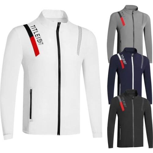 Autumn golf clothing mens long sleeve jacket leisure warm breathable clothing Long Sleeve Jacket outdoor