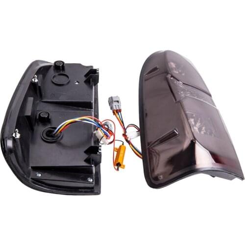 SMOKE LED PAIR TAIL LIGHT REAR LAMP FOR TOYOTA HILUX VIGO MK7 2004-2015