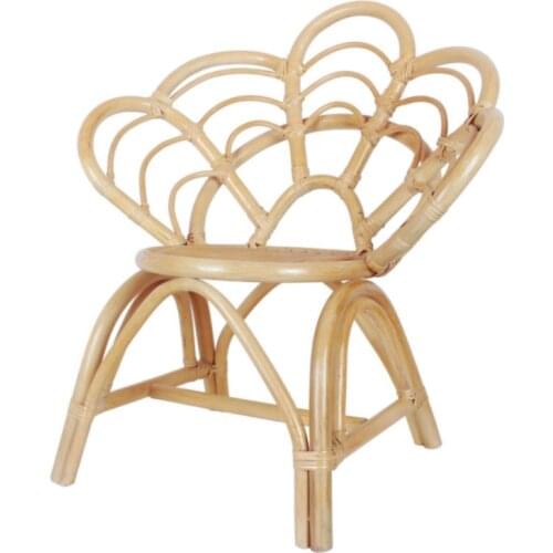 French Supplies Garden Furniture Half Round Restaurant Cane Rattan Wicker Side Bistro Chairs