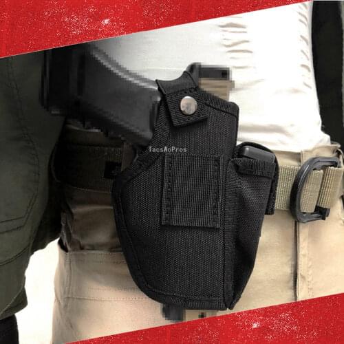 Tactical Hunting Military Concealed Carry Holster IWB OWB for Right and Left Hand, Interchangeable Metal Clip, Universal Holster