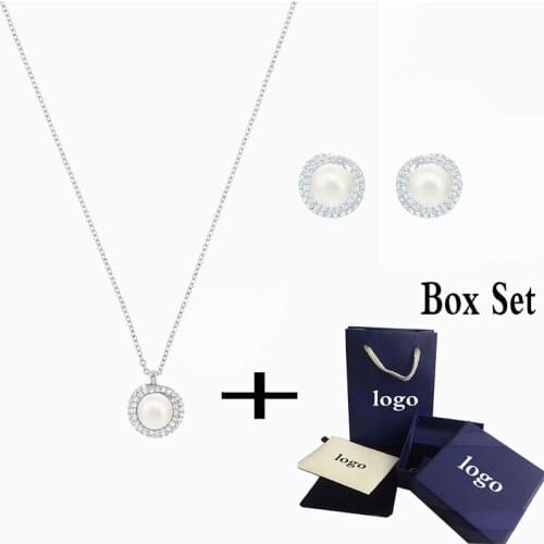 High Quality Classic Pearl Necklace With White Pendant For Mother Romantic Mothers Day Birthday Memorial