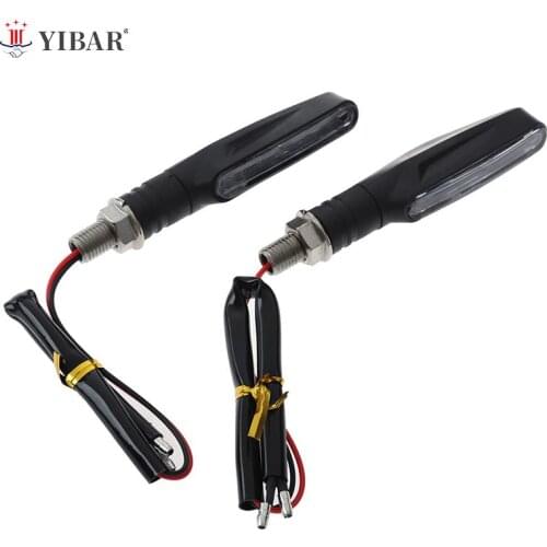 1pc Universal 12V Led Motorcycle Turn Signals Indicator Light Flowing Water Blinker Flashing Indicator
