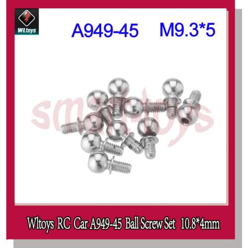 10Pcs A949 Screw A949-45 Ball Head Screws 9.3*5mm for Wltoys A949 A959 A969 A979 RC Car Parts