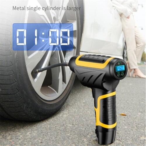 150PSI 12V 120W Rechargeable Portable Air Pump Electric Inflator Handheld Vehicle Car Tire Compressor Digital Display Tire Pump