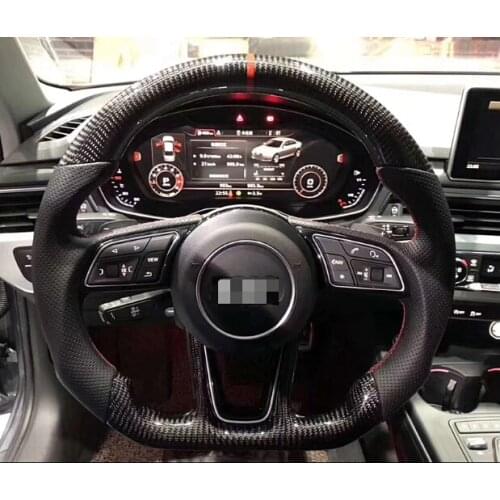 Car Steering wheel modification forAudi A3 A5 A7 A4L A6L Q3 Q5L Q7 A1 TT A8 Carbon fiber steering wheel