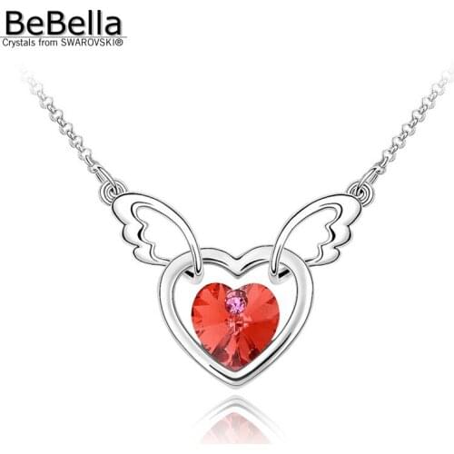 BeBella crystal heart pendant necklace Made with Austrian crystals from Swarovski fashion jewelry for women girl birthday gift