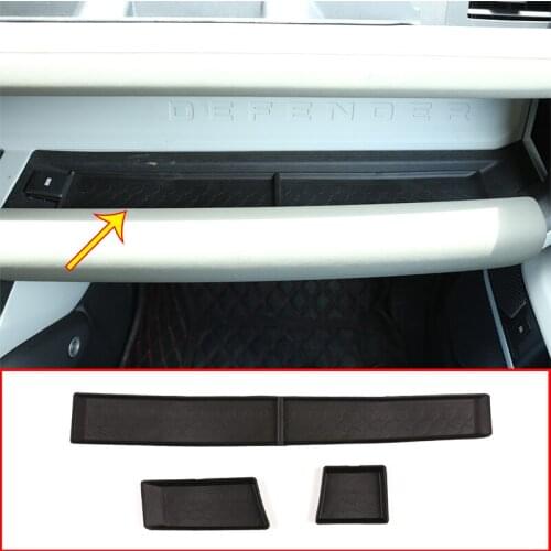 For Land Rover Defender 110 2020-22 TPE Rubber Car Dashboard Storage Mat Pads Phone -slip Storage Mat Pads Interior Accessories