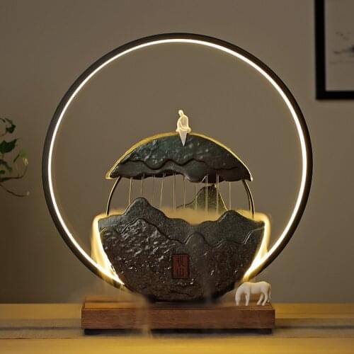 Water Fountain Chinese Style Creative Feng Shui Wheel Home Office Decoration Decoration Business Gift