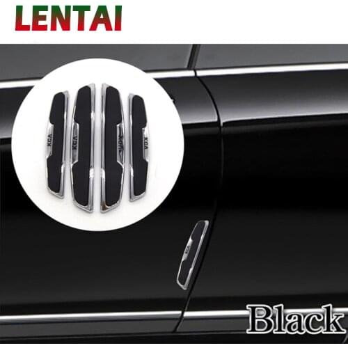 LENTAI For Peugeot 206 307 407 308 207 508 3008 2017 208 2008 Acura Saab 4Pcs Auto Car Door Protector Anti-bump stickers Styling