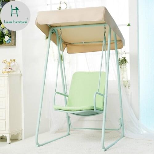 Louis Fashion Patio Swings Outdoor Single Person Adult Household Balcony Chair Rocking Chair