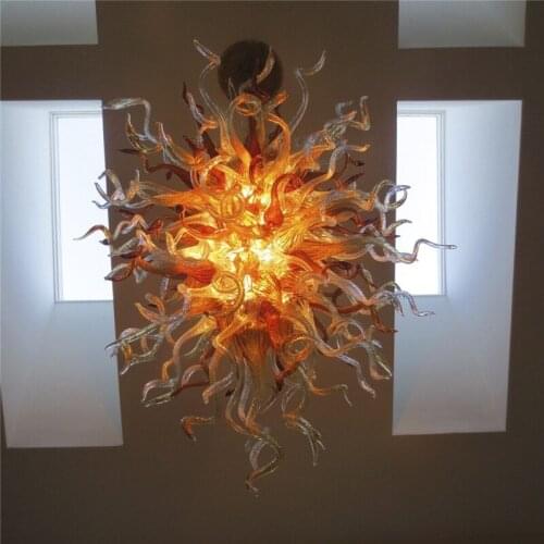Blown Glass Chandelier Modern Art Deco Glass Lighting USA Artist Designed Customized Glass Chandeliers