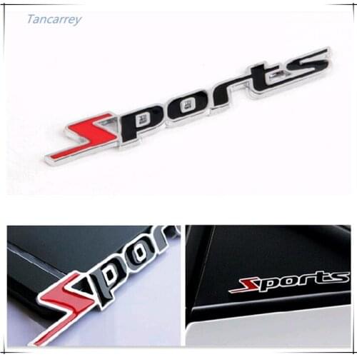 2020 hot 3D metal car styling sports stickers for opel mokka nissan juke Skoda Octavia a7 tiguan Volkswagen Pol audi a4 b6 Mazda