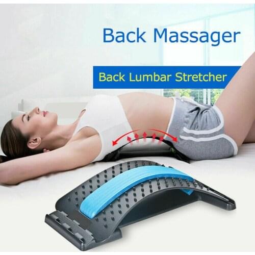 Multicolor Waist Cushion Waist Back Massager Back Stretcher Lumbar Support Fitness Relaxation Back Stretcher