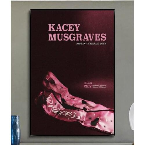 W237 Kacey Lee Musgraves Pageant Material Tour Trend Beautiful Fashion Silk Fabric Wall Poster Art Decor Sticker Bright