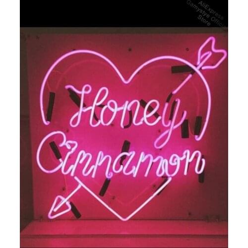 Neon Sign For Love Heart Shape Customed Honey Tubes Beer Bar Home Garage Decoration Cool Neon Signs Neon Girl Sign Outdoor Light
