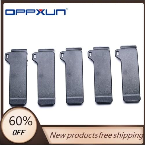 OPPXUN 1/5PCS Walkie Talkie Fittings Back Clamp for ICOM IC-A4. IC-A4C. IC-A4E. IC-F3. IC-F3S. IC-F4. IC-F4N. IC-F4S. IC-F4SR