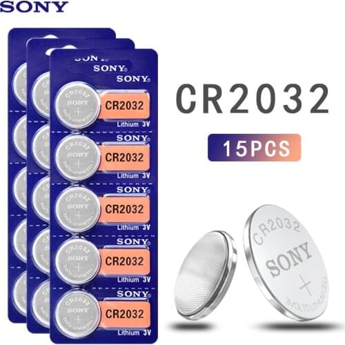 15pcs SONY Original cr2032 Button Cell Batteries 3V Coin Lithium Battery For Watch Remote Control Calculator cr2032