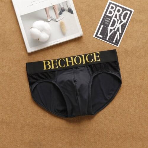 Dropshipping Fashion Simple Men Underpants Fashion Sexy Men Underwear Comfortable Cotton Men Briefs New Arrival