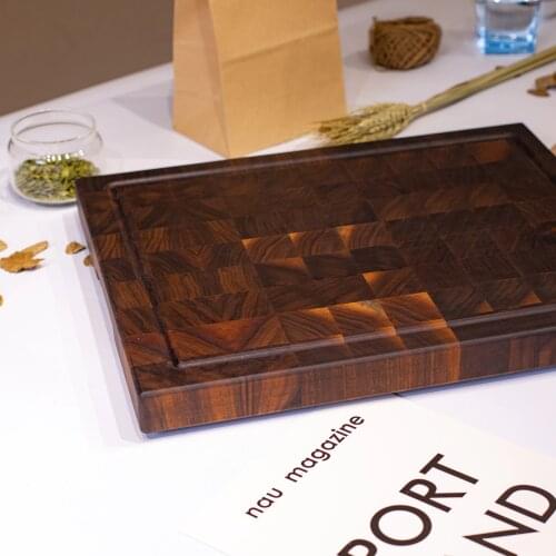 Black walnut cutting board end grain chopping blocks