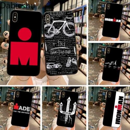 Ironman Triathlon Swim bicycle marathon Luxury Phone Case for iPhone 11 pro XS MAX 8 7 6 6S Plus X 5S SE 2020 XR case