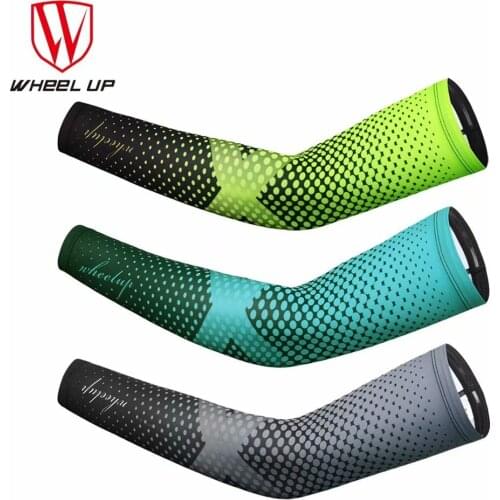 New 2021 1Pair Wheel up Unisex Summer Anti-UV Protection Cycling Arm Sleeves Sunscreen Arm Warmer for Camping Arm Cover Cuff