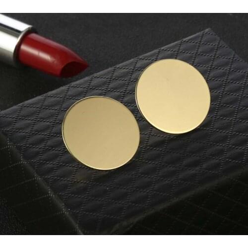 Vintage Classic Round Circle Geometric Metal Stud Earring Retro Charms Ear Stud Punk Party Jewelry Gifts For Women