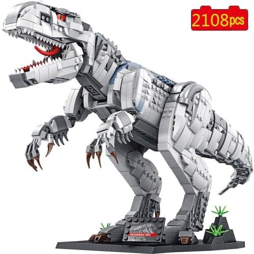 Animal Series Jurassic Dinosaur World Park Mechanical Tyrannosaurus Rex Collection Model Building Blocks Bricks Toys Gifts