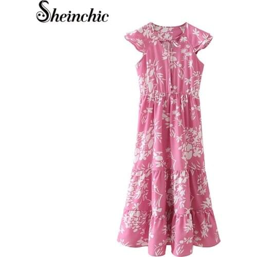 Розовые летние платья Sheinchic China At AliExpress