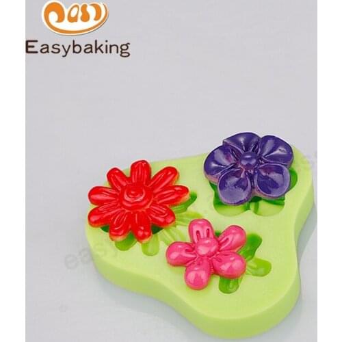 Arrival Sugarcraft Pastry Flower Petal Ear Studs Silicone Mold For Cupcake Decorate Cookies Candy Bakeware