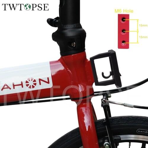 TWTOPSE Folding Bike Bicycle Front Carrier Block For 2 3 Holes Brompton 3SIXTY PIKE CAMP Dahon Tern JAVA Fnhon Crius Bicycle Bag