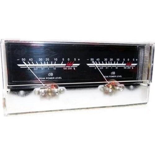 V-034 With Driver Free Board Power Amplifier VU Meter DB level Audio Power Meter with Backlight and Voltage 6.3 Double Pointer