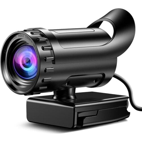 Webcam HD Desktop Laptop PC Web Camera 2k with Microphone USB Plug and Play Teaching Live Conference Computer Cameras HD 2k