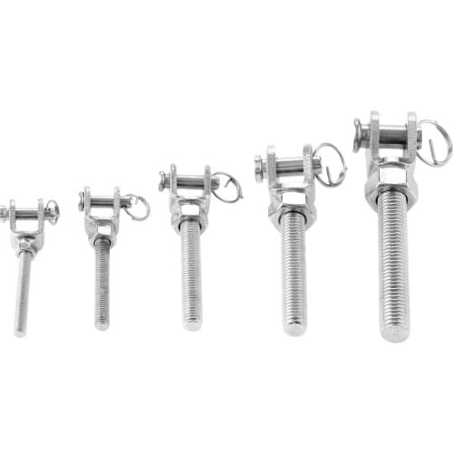1Pc 304 Stainless Steel Jaw Open Bolt & Nut Replacement Turnbuckle Rigging Screw Parts M5 M6 M8 M10 M12